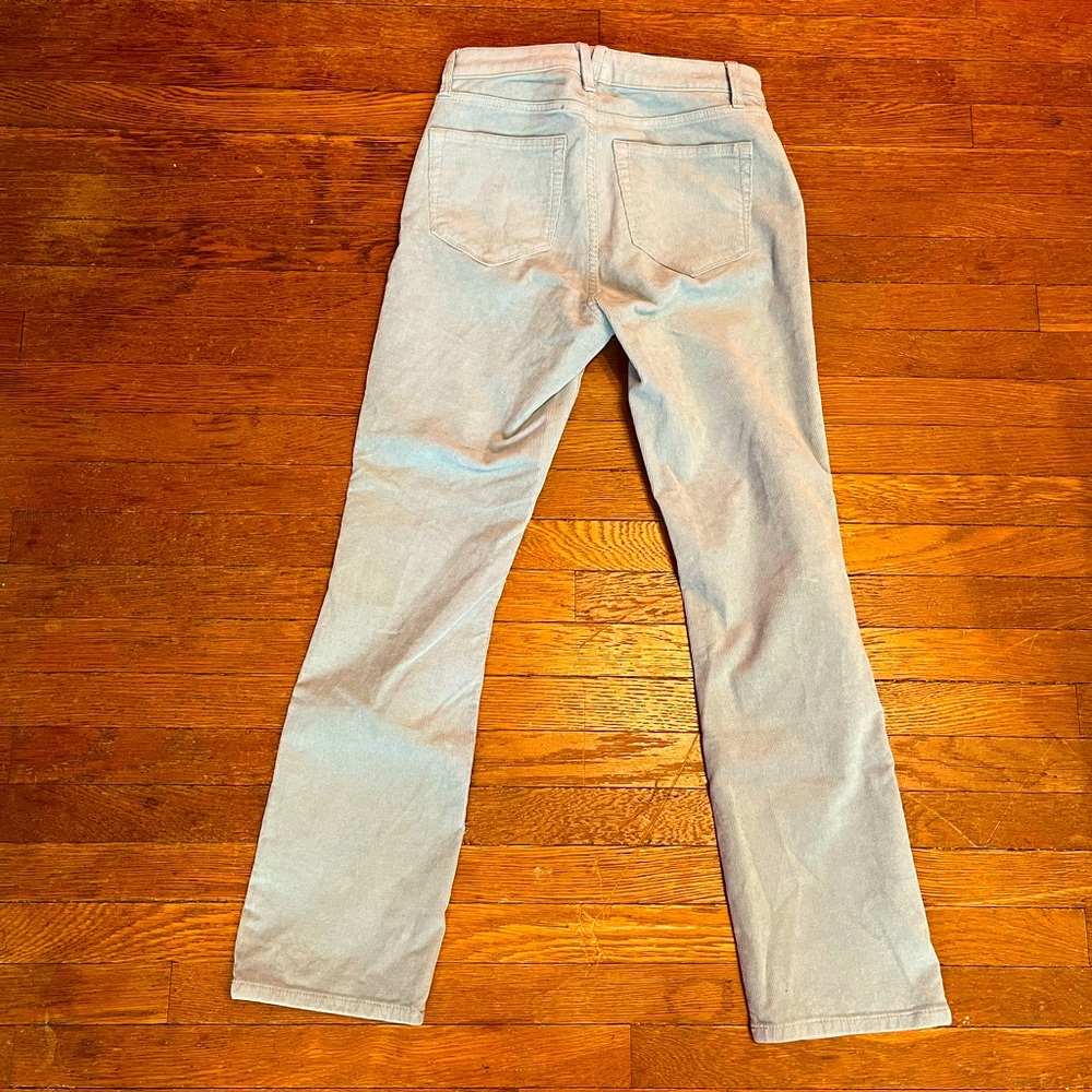 Pastel aqua straight leg corduroys size 25
